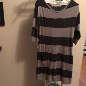 Striped sweater dress